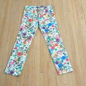 Zara Woman Floral Print Pants XS